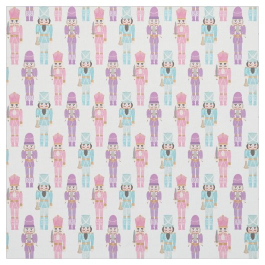 Tissu Pretty Pastel Nutcracker Soldats Fêtes Artistes (Échantillon)
