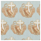 Tissu Prière Hands Christian Cross (Fermer)