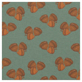 Tissu Prim aux Glands Marrons (Fermer)