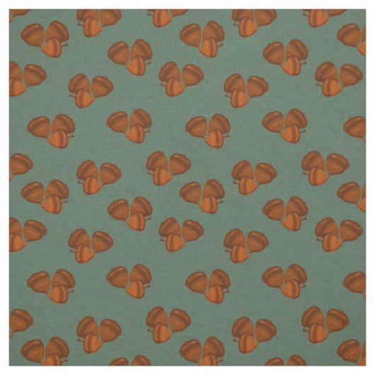 Tissu Prim aux Glands Marrons (Échantillon)
