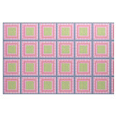 Tissu Primroses Rose Bleu Vert Faux Motif Patchwork (Fat Quarter)