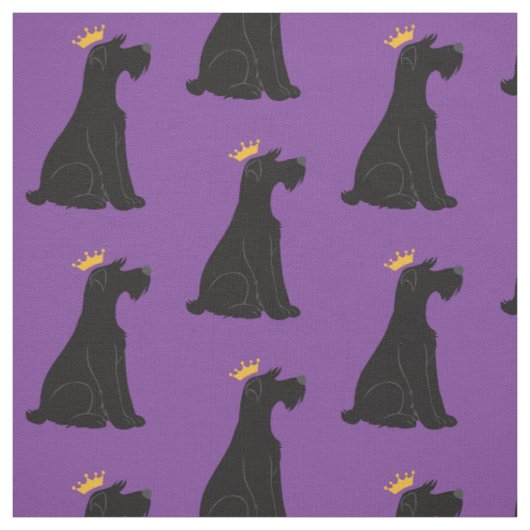 Tissu Prince de Schnauzer (Échantillon)