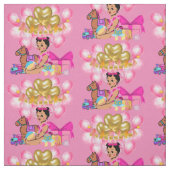Tissu Princesse en rose (Échantillon)