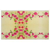Tissu Printemps rose et jaune (Fat Quarter)