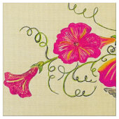 Tissu Printemps rose et jaune (Fermer)