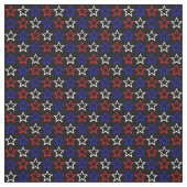 Tissu Profil sous convention astérisque blanc et bleu (Échantillon)