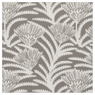 Tissu Protea bohème gris