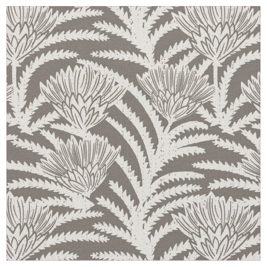 Tissu Protea bohème gris (Fermer)