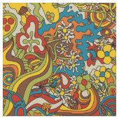 Tissu psychedelic flow, retro 70s fabric (Fermer)