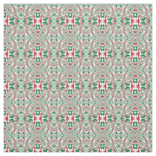 Tissu Psychedelic Retro Bold Super Motif de Noël (Échantillon)