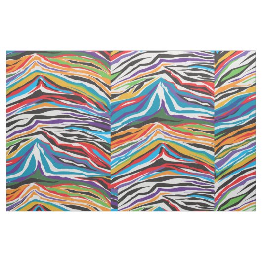 Tissu Psychédélique rétro (Fat Quarter)