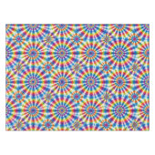 Tissu psychedelique Tie Dye | Nappe de table rétro (Devant (Horizontal))