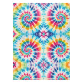 Tissu psychedelique Tie Dye | Nappe de table rétro (Devant)
