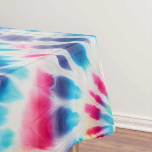 Tissu psychedelique Tie Dye | Nappe de table rétro (In Situ)
