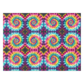 Tissu psychedelique Tie Dye | Nappe de table rétro (Devant (Horizontal))