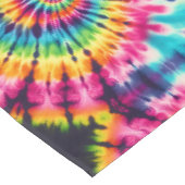 Tissu psychedelique Tie Dye | Nappe de table rétro (Angle)