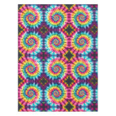 Tissu psychedelique Tie Dye | Nappe de table rétro (Devant)