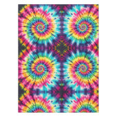 Tissu psychedelique Tie Dye | Nappe de table rétro (Devant)
