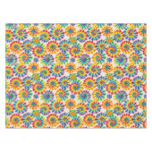 Tissu psychedelique Tie Dye | Nappes de table rétr (Devant (Horizontal))