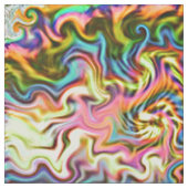 tissu psychédélique tourbillons géométriques de né (Échantillon)