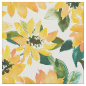 Tissu PUISSANCE INTENSIVE Florale Jaune (Fermer)