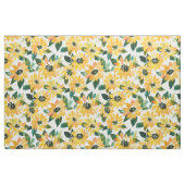 Tissu PUISSANCE INTENSIVE Florale Jaune (Fat Quarter)