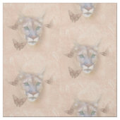 Tissu Puma et papillons (Échantillon)