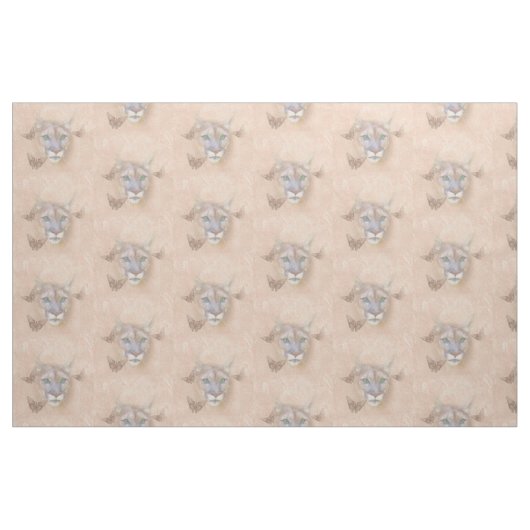 Tissu Puma et papillons (Fat Quarter)