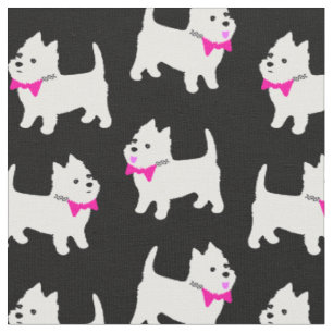 Tissu Puppies des Westipies des White Terriers de West H
