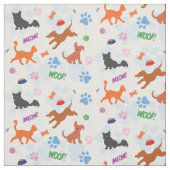 Tissu Puppies et Kittens (Échantillon)