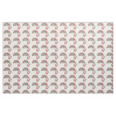Tissu Pups dalmate avec ruban de vacances (Fat Quarter)