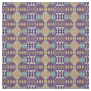 Tissu Purple Aqua Turquoise Taupe Beige Rouge Ethnique