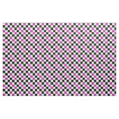 Tissu Purple Black White Checkered Pattern Design  (Yard)