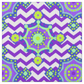 Tissu Purple Bright Boho Chevron | Couleurs du carnaval (fermé)