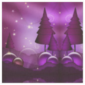Tissu Purple Christmas Trees (Fermer)