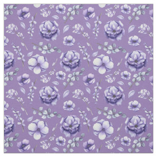 Tissu - Purple Passion Floral