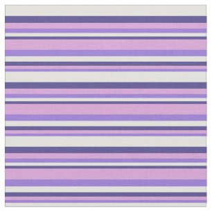 Tissu Purple, Plum, Ardoise foncée Bleu & Lignes Cyan Lé