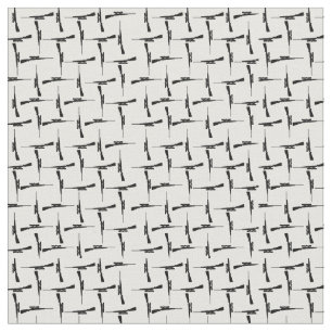Tissu Pursuit de précision : Chasse Motif noir et blanc