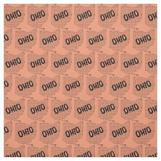 Tissu Puzzle de l'Ohio Maze (Échantillon)