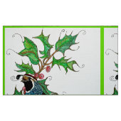 Tissu Quail de Californie à Holly (Fat Quarter)