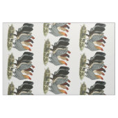 Tissu Quatre poules de combat (Fat Quarter)