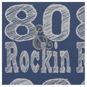 Tissu Quatre-vingts et Rockin