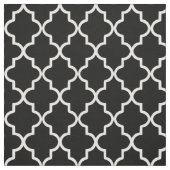 Tissu Quatrefoil noir marocain (Échantillon)
