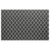 Tissu Quatrefoil noir marocain (Fat Quarter)