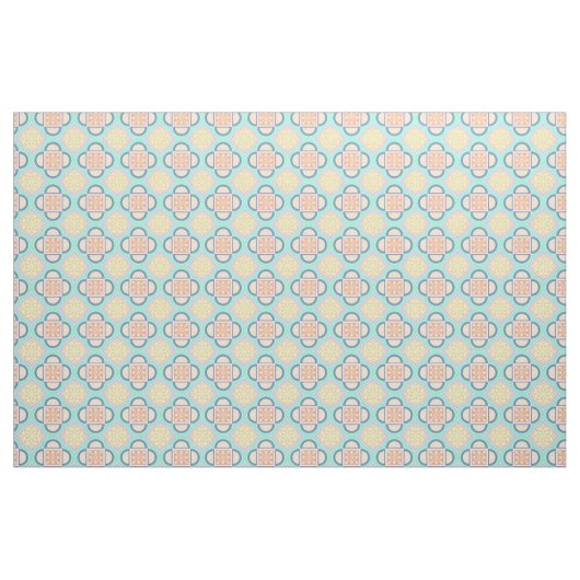 Tissu Quatrefoil Pastel Fabric (Yard)
