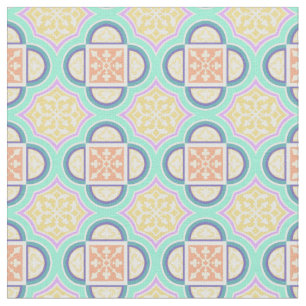 Tissu Quatrefoil Pastel Fabric 2