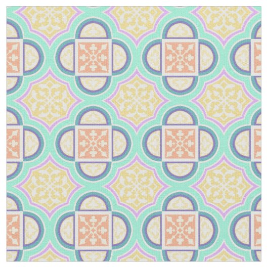 Tissu Quatrefoil Pastel Fabric 2 (Fermer)