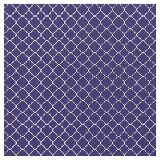 Tissu Quatrefoil pourpre et blanc (Fermer)