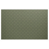 Tissu Quatrefoils de renouveau gothique, vert loden (Yard)