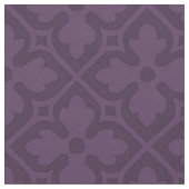 Tissu Quatrefoils gothiques, Aubergine (Fermer)